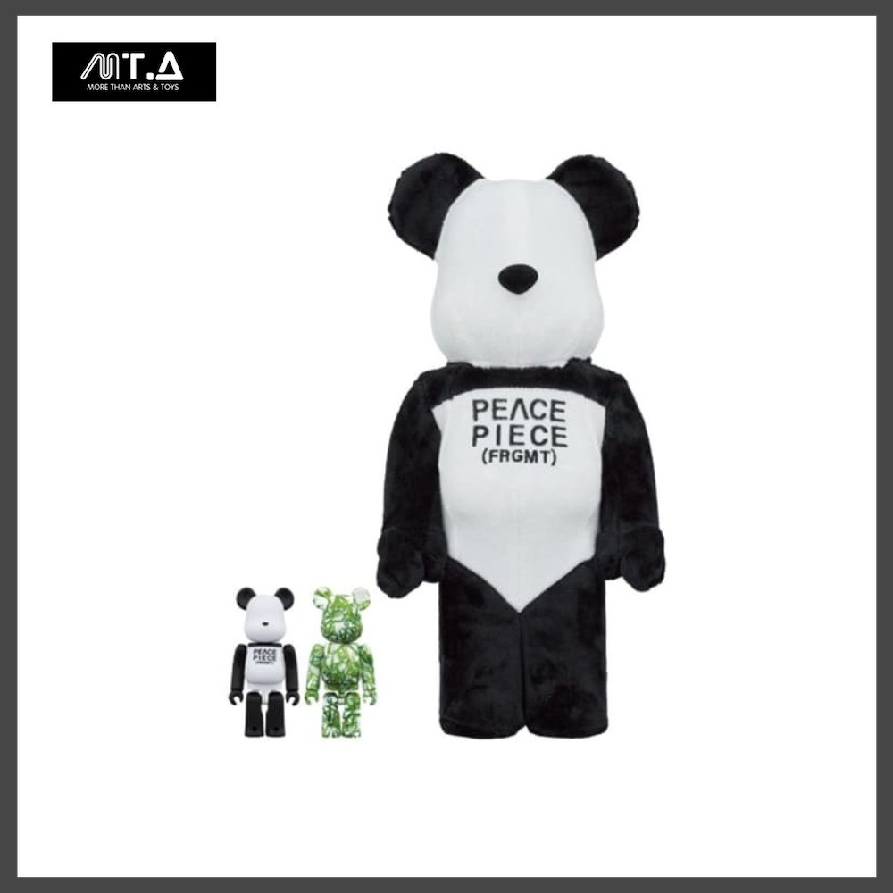 พร้อมส่ง🇹🇭 MTA. Bearbrick X Fragment Design Panda Peace Piece 100%+100%+400%（3pcs）