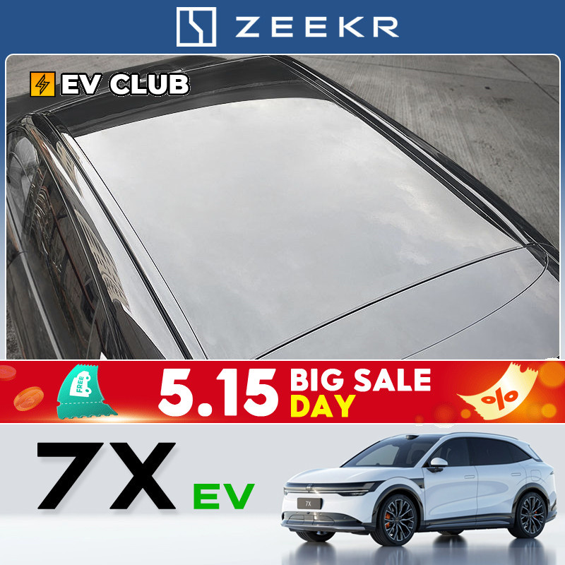 2025 geely zeekr 7x SUV ev รถพิเศษเฉพาะหลังคากระเป๋าเดินทาง Rack Trim ดัดแปลงสีดํา Samurai รถ Travel