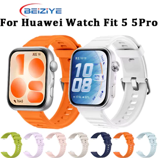 สายซิลิโคนสําหรับ Huawei Watch Fit 5 สายดีไซน์แบบปลดเร็วสําหรับนาฬิกา Huawei Fit 5 Pro สายนาฬิกา