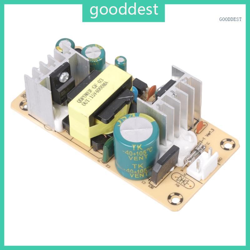 GOO DC15V 4A อะแดปเตอร์ไฟจาก AC100-240V อินพุต 60W กลไกความปลอดภัยประสิทธิภาพสูงเอาต์พุตสําหรับ Gadgets และ Home Electron