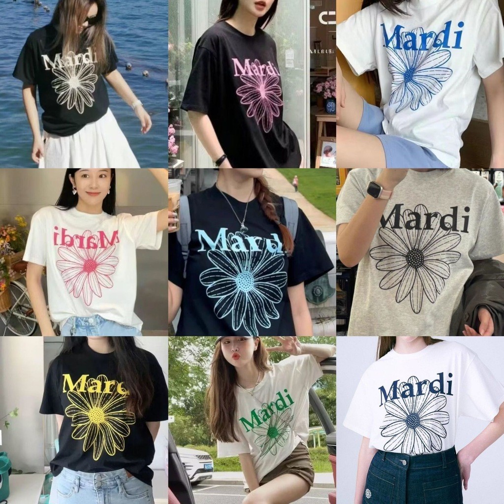 24ชั่วโมงส่งของ สต็อกไทย เสื้อยืดแฟชั่น ผ้าคอตตอน100% นุ่มสบาย ระบายอากาศดี ใส่ได้ทุกวัน ดีไซน์เรียบหรู(Mardi)