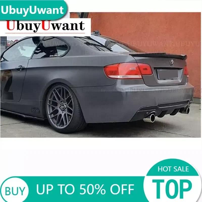 M4 สไตล์คาร์บอนไฟเบอร์ด้านหลัง Wing Trunk สปอยเลอร์สําหรับ BMW E92 สปอยเลอร์ 2005 - 2012 3 Series 2 