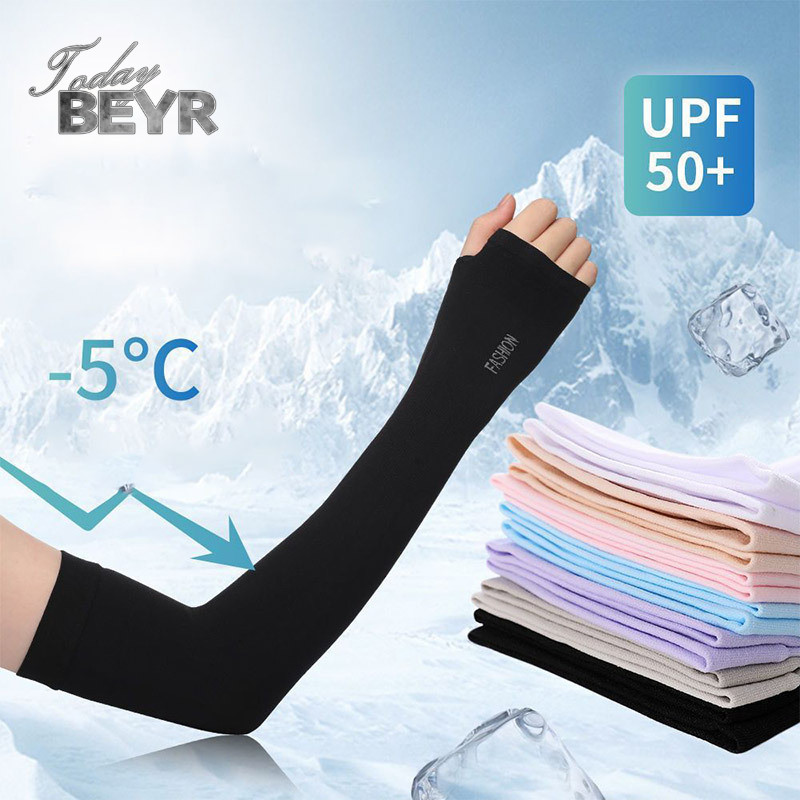LIssomeSUN Ice Sleeve Sun Protection Ice Silk Cool Summer Sun Protection Sun Protection Oversleeve