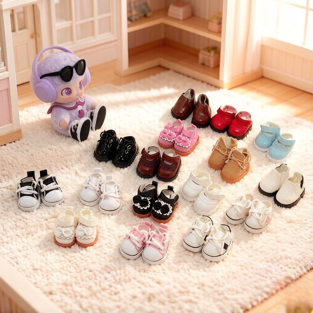 Dimoo New Diary Canvas Shoes Dimoo Secret Drama Leather Shoes Plush Doll Shoes