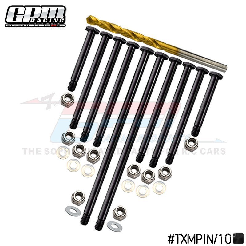 TRAXXAS-1/5 ขนาดใหญ่ X6S/8S XRT นําเข้าเหล็กคาร์บอนขนาดกลางแข็งด้านหน้าด้านหลังแขวน A Arm PIN