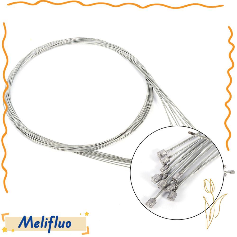 MELIFLUO 10 ชิ้นจักรยานเสือหมอบสายเกียร์, 2 เมตรยาว Shifter Cablesive Shifter ชุดสายสําหรับจักรยาน S