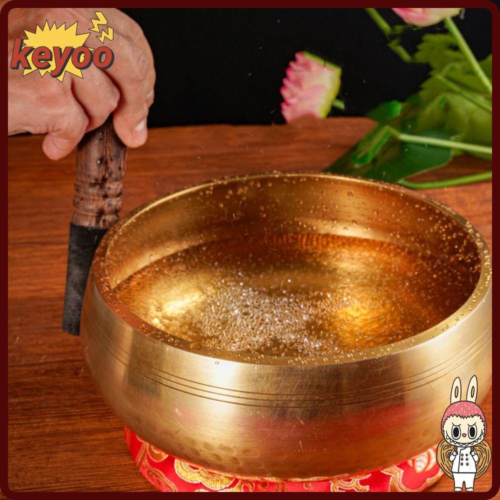 ชามเสียง Nepali handmade สำหรับการทำสมาธิ ลดความเครียดได้อย่างสร้างสรรค์ และเหมาะสำหรับสวดมนต์และการ