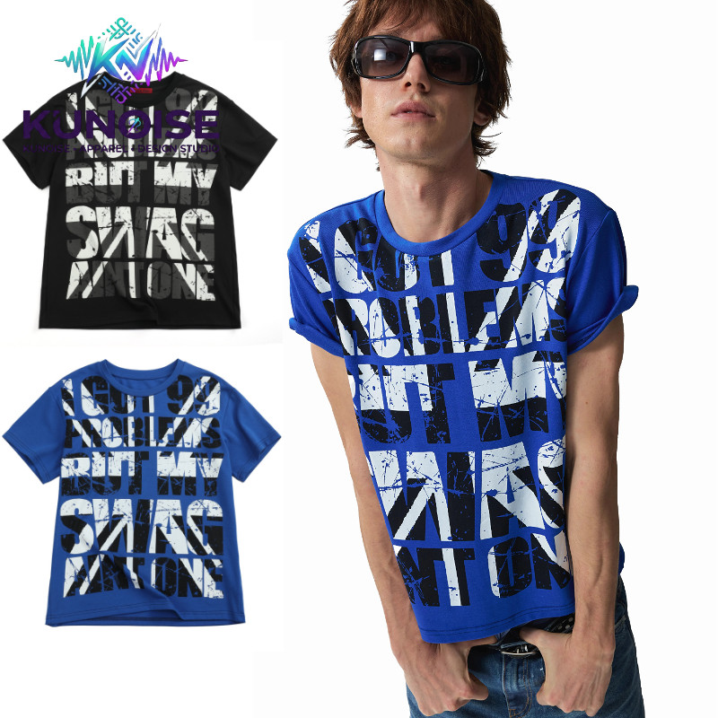 เสื้อยืดผู้ชายแขนสั้น Ocshean สไตล์สตรีทแฟชั่น