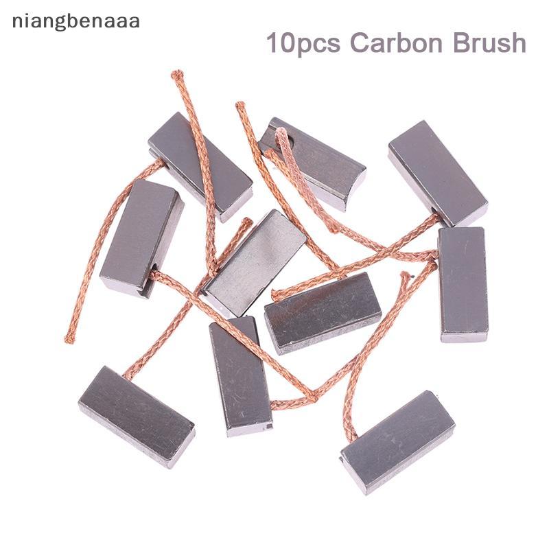 (niangbenaaa) 10pcs มอเตอร์แปรงคาร์บอนสําหรับรถยนต์เครื่องทําความร้อน Blower พัดลม Air-blower เปลี่ยนเครื่องมือ 8*8*18 มม.ใหม่