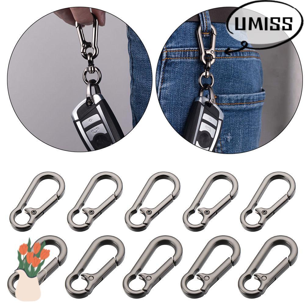UMISS หัวเข็มขัด ขนาด 5x2.3 ซม. แบบ Push Trigger จากโลหะผสมสังกะสี อุปกรณ์เสริมจากโลหะสำหรับกระเป๋าหรือเข็มขัด
