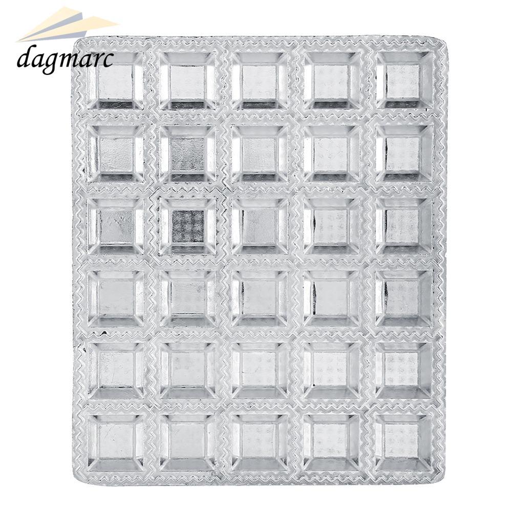 DAGMARC Ravioli Maker,อลูมิเนียม 30 หลุมDumpling Mould,Kitchen GadgetsReusable Mini Squares Time Sav