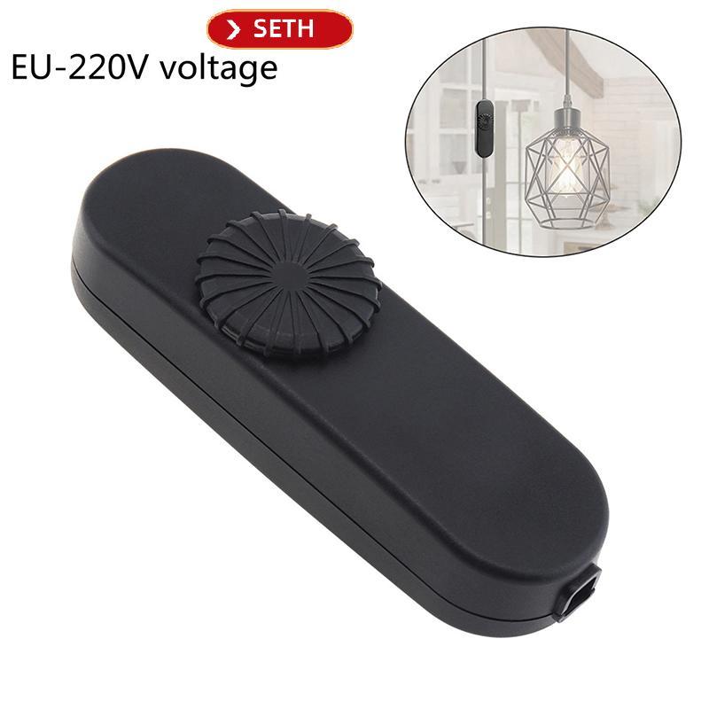 SETH EU LED Dimmer สวิทช์ 120 V/220 V Full Range Rotary Dimmer สวิทช์โคมไฟอินไลน์สําหรับโคมไฟตั้งโต๊