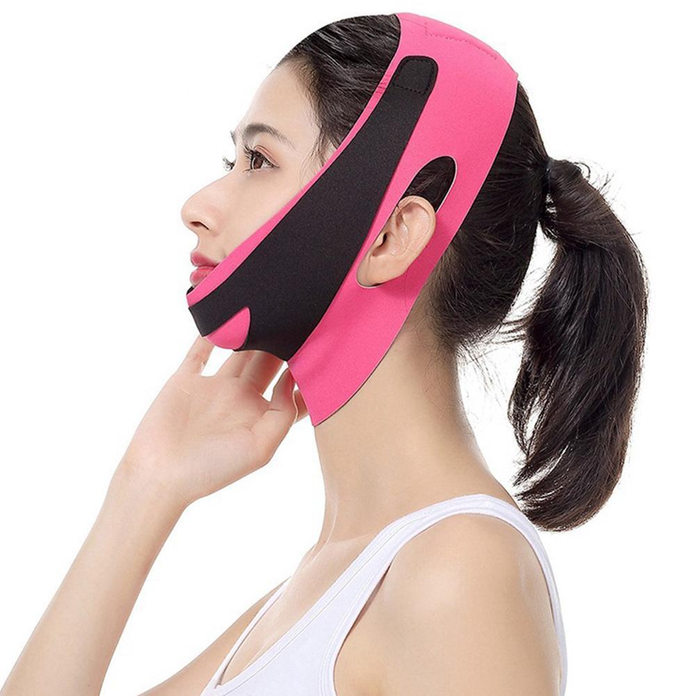 V-line Lifting Chinstrap V-line Mask Chinstrap สําหรับ Sleeping Reusable Face Strap Chin Up Patch O3