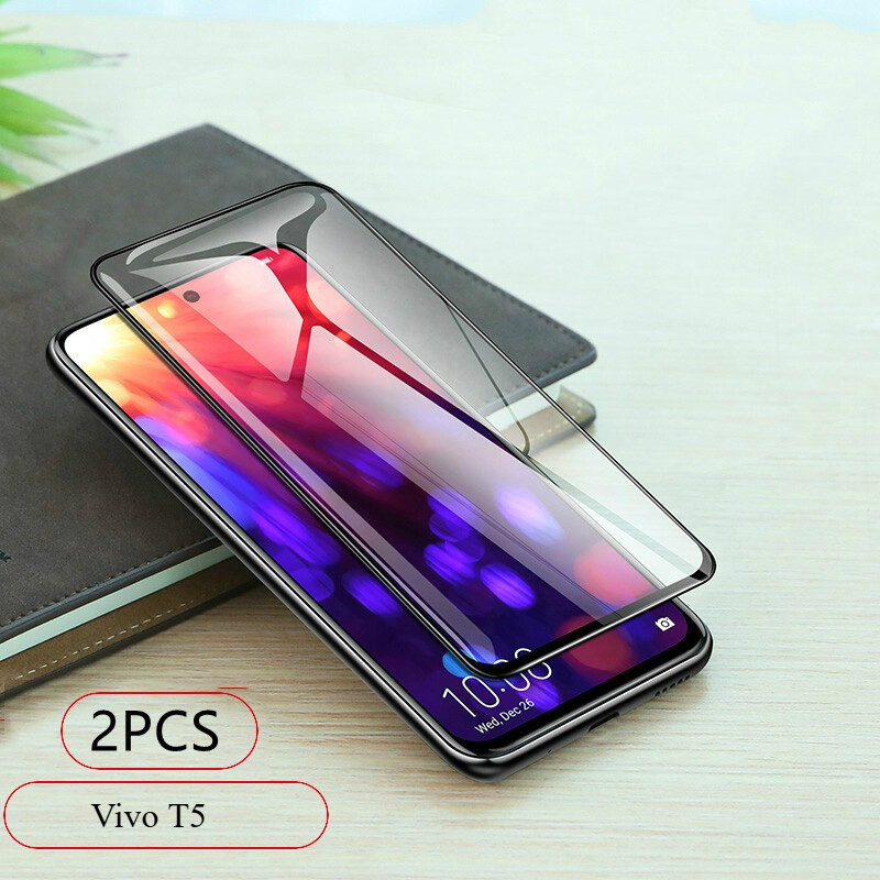 ( 2 ชิ้น) สําหรับ Vivo T5 Pro ฟิล์มกระจกกันรอยหน้าจอสําหรับ Vivo T5Pro กระจกนิรภัย