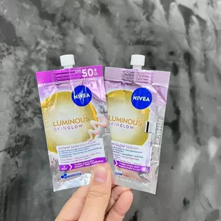 [ ยกกล่อง 6 ซอง ] Nivea Luminous630 นีเวีย ลูมินัส ปริมาณ 7 มล. สกินโกลว์เซรั่ม