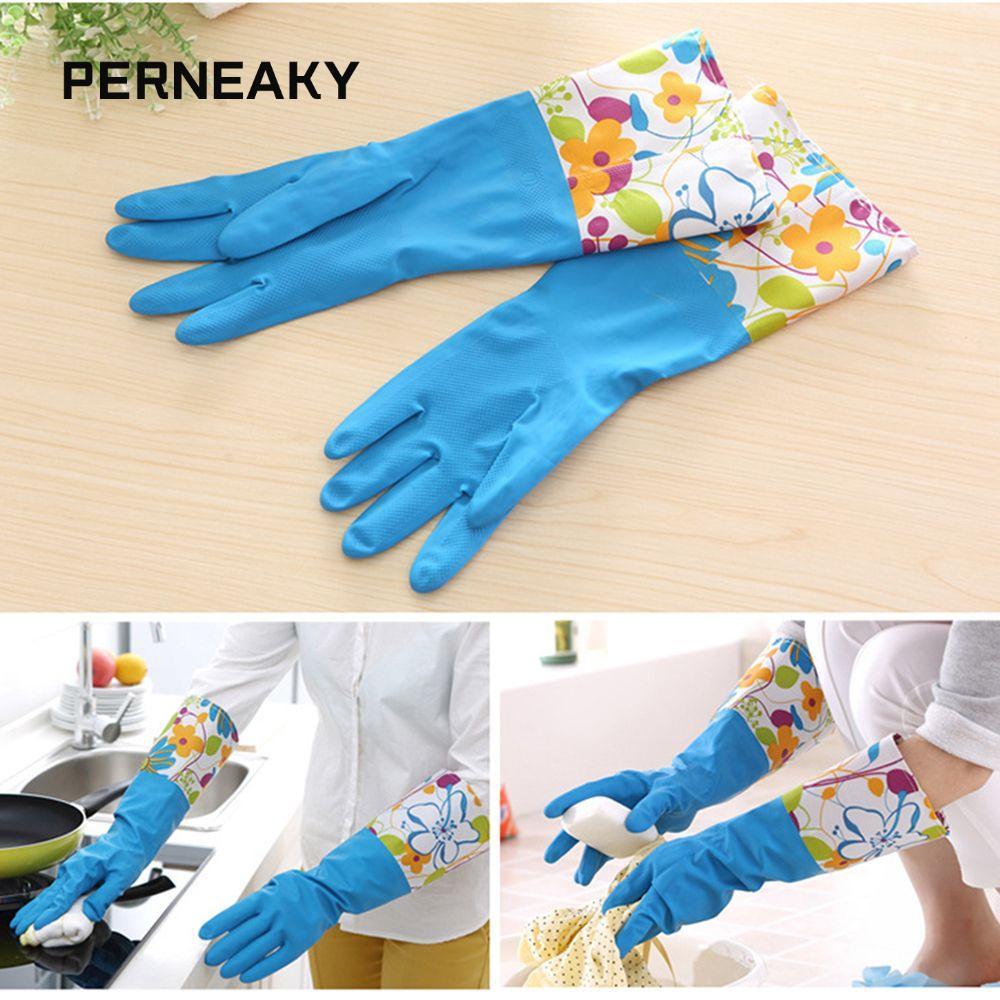 PERNEAKY 1 คู่ยาง Mittens Home Warm แฟชั่นกันน้ํา