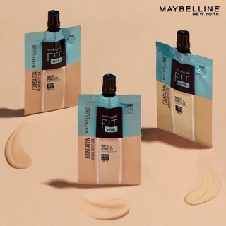 สูตรใหม่🔥Maybelline New York Fit Me Matte + Poreless Foundation (120) 1 กล่อง 6 ซอง