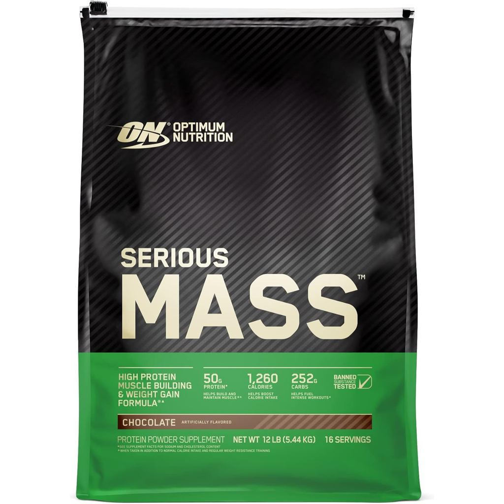 Optimum Nutrition Serious Mass Weight Gainer ชาเขียวไข่แห้ง 1095321, 1