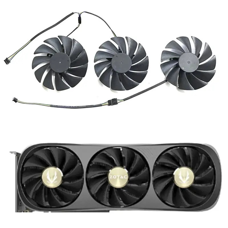 88 มม.GA92S2U DC12V 0.46A 4-Pin พัดลมการ์ดกราฟิกสําหรับ ZOTAC Gaming GeForce RTX 4070 Ti Trinity OC 