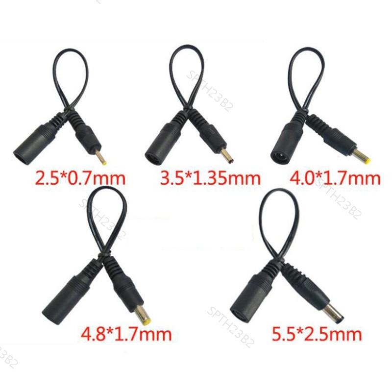 สายไฟ DC 5.5x2.1 มม.DC แจ็คหญิงปลั๊กชาย 5.5*2.5 มม.3.5x 1.35 มม.4.0*1.7 4.8 2.5 0.7 สายไฟ TH23B2