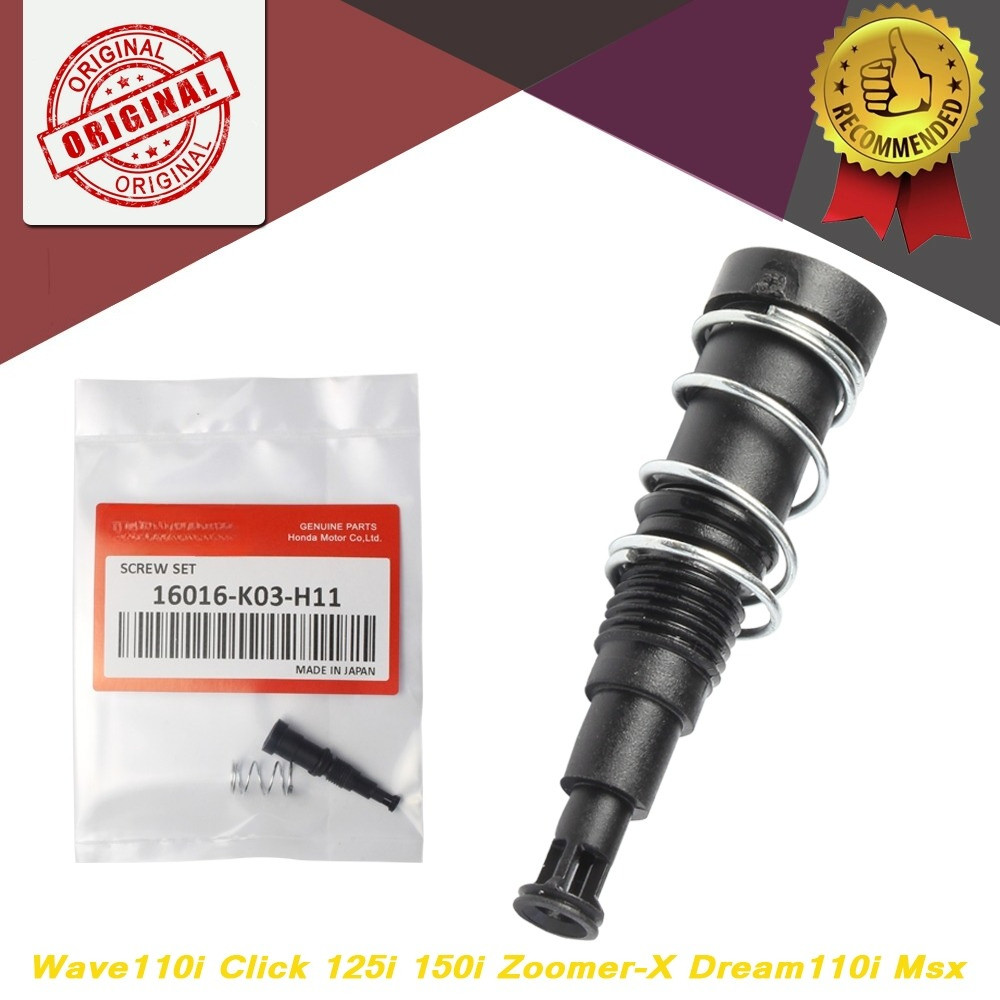 【จัดส่งที่รวดเร็ว】ชุดสกรูปรับอากาศวงจรเดินเบา   วฟ/ดรีม เรือนลิ้นเร่ง WAVE110I CLICK 125I 150I ZOOMER-X Dream110i MSX สกรูปรับอาการเดินเบา 16016-K03-H11