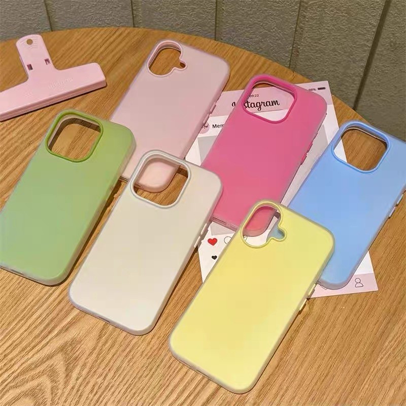 387.เคส 2in1 ใช้ สำหรับ iPhone 11 / 13 / 14 / 15  เคสโทรศัพท์ เคสเยลลี่