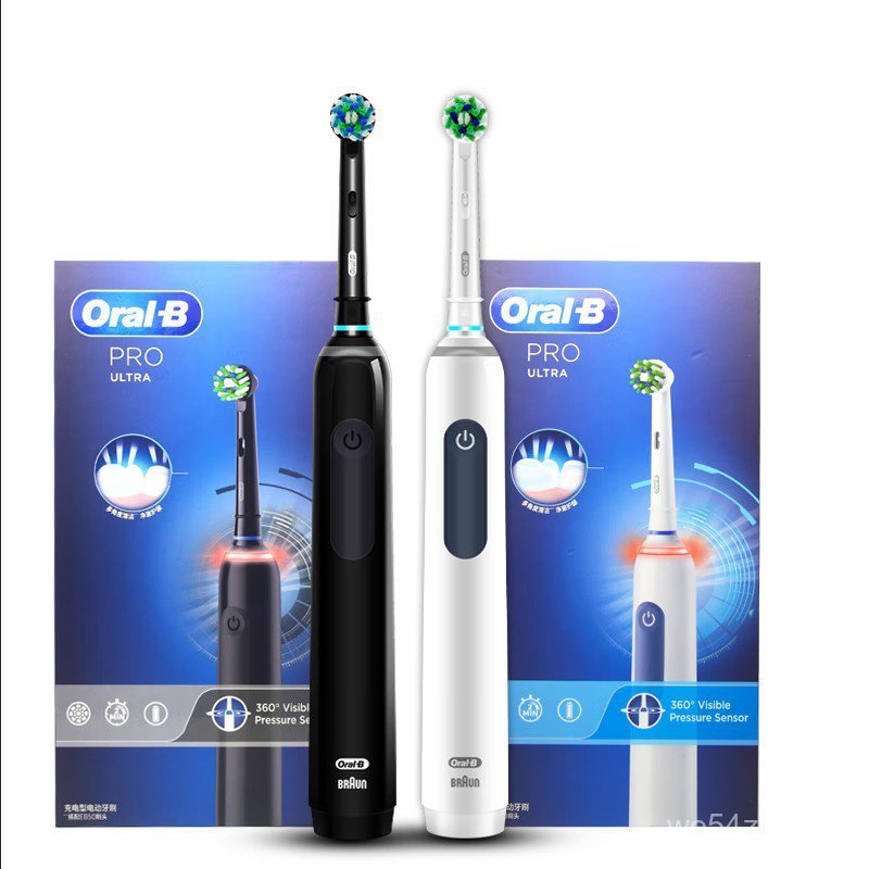Oral B Pro Ultra Electric Toothbrush Pro 4 Pressure Sensor 48,800 Strokes/Min 2 Min Timer 30s Remind