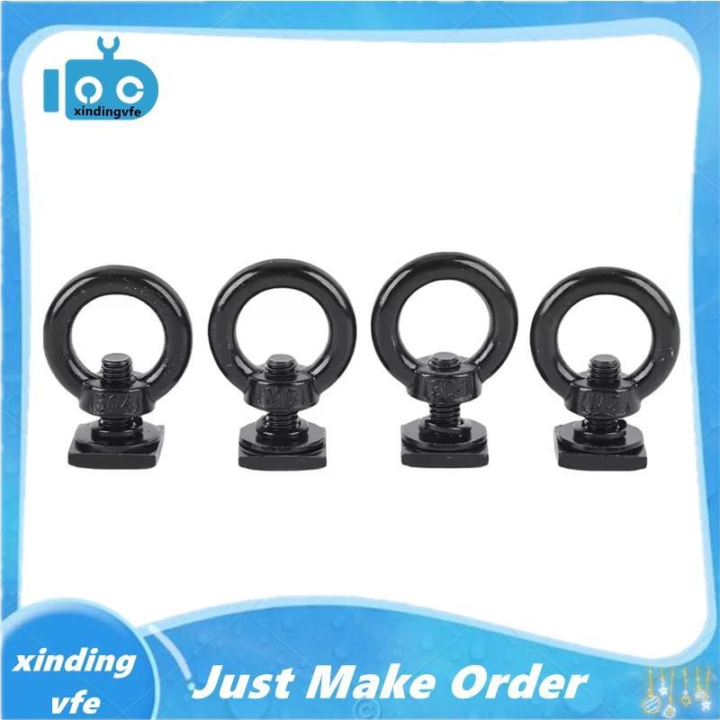 4 ชิ้น T Bolt Eye Nut Kit สแตนเลส T Track Mount Tie Down สําหรับถือตาข่ายสินค้า