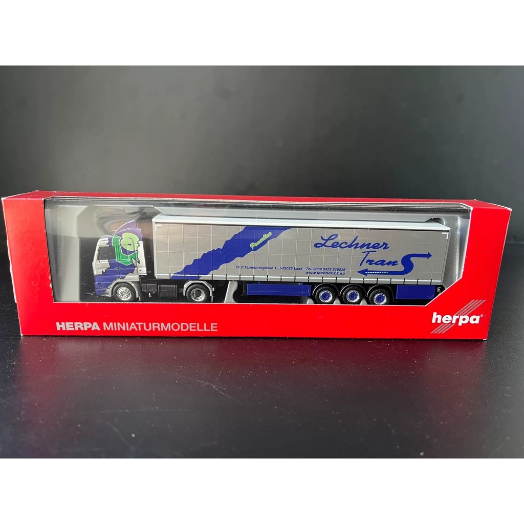 [พร้อมสต็อกหากคุณมีคําถามใด ๆ ติดต่อ] herpa 1/87 Scania Truck Container Trailer