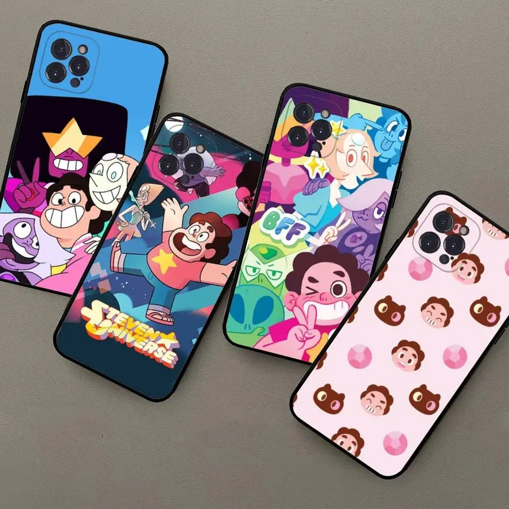 TP-1 แอนิเมชั่นคลาสสิก S-Steven U-Universe เคสโทรศัพท์สําหรับ IPhone 16 15 14 13 12 Mini 11 Pro XS M