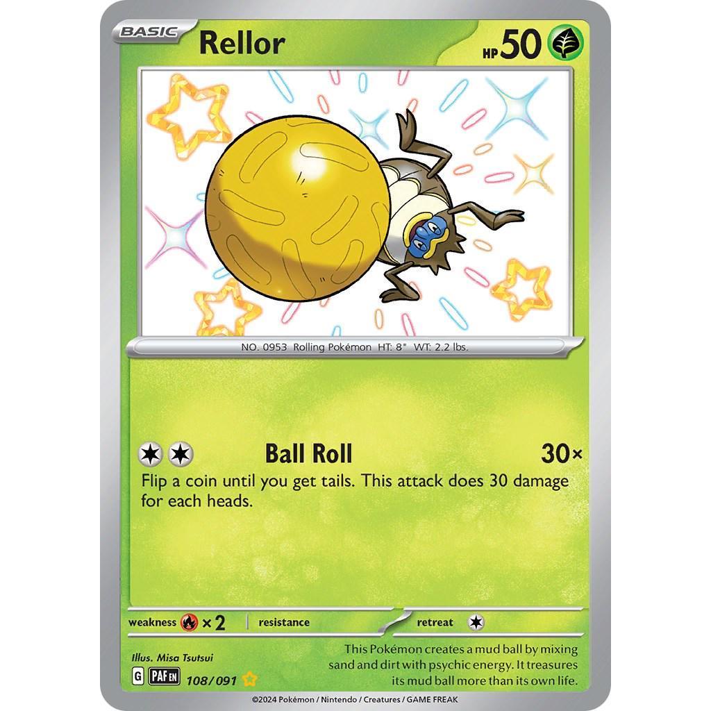 [Binder Condition] Rellor 108 Pokemon Paldean Fates