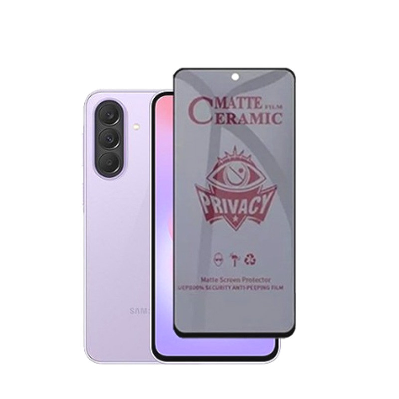 2 ชิ้นฟิล์มความเป็นส่วนตัวเซรามิกสําหรับ Samsung A37 A57 A36 A56 A26 A07 A06 A17 A16 A05,การป้องกันความเป็นส่วนตัว + ความสูงของวัสดุเซรามิค