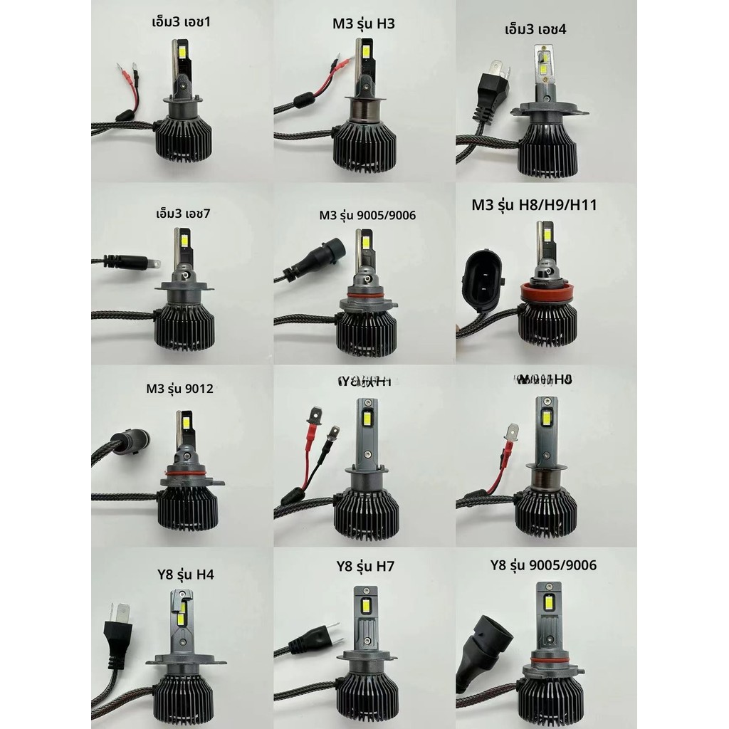 6063 อลูมิเนียม LED ไฟหน้า H4 H7 9005 9006 รถรถจักรยานยนต์ Universal Super Bright 2500LM Spotlight I