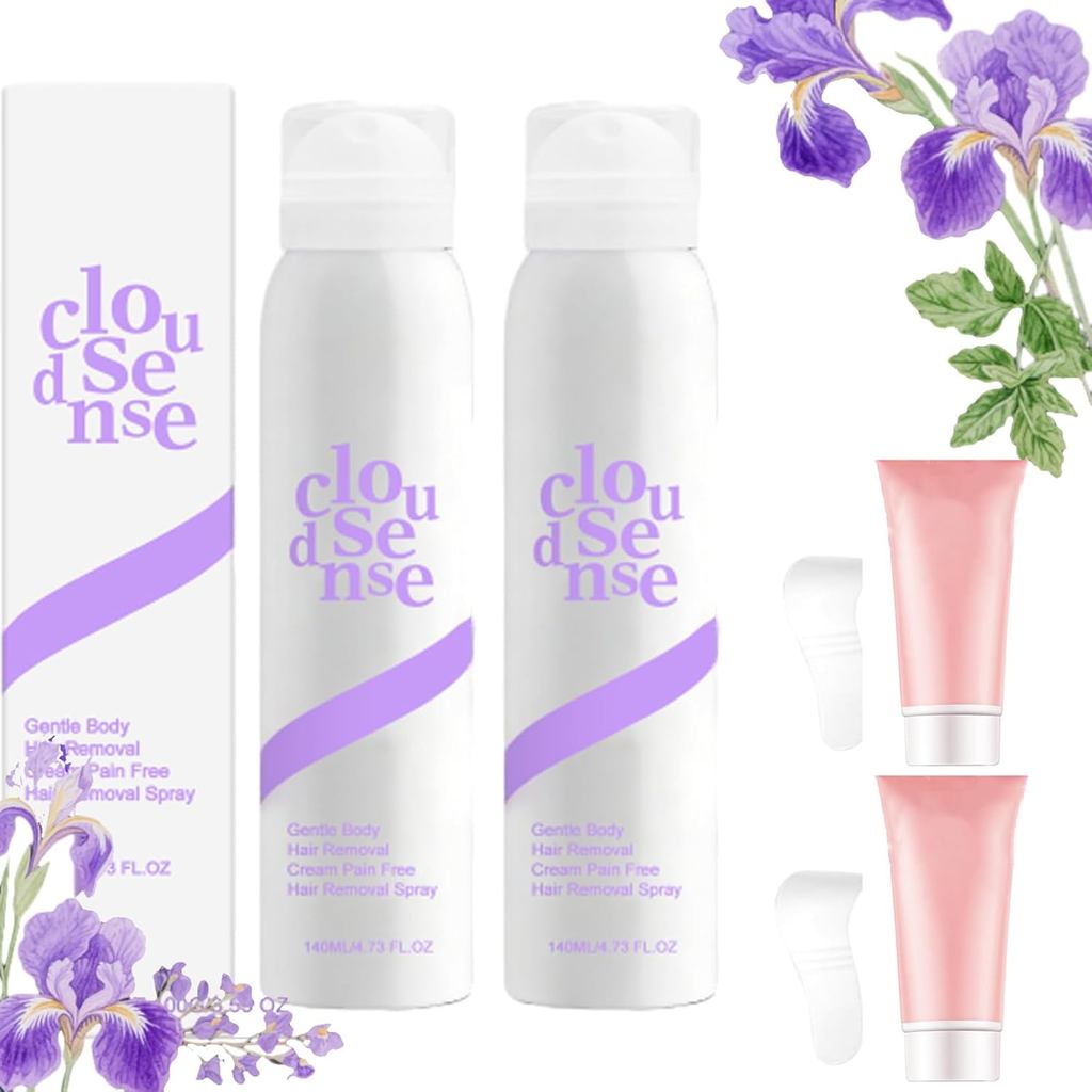 Cloud Sense,Cloudsense Hair Removal Spray, Espuma Para Depilar, Cloud Sense Hair Removal Mousse, ครี