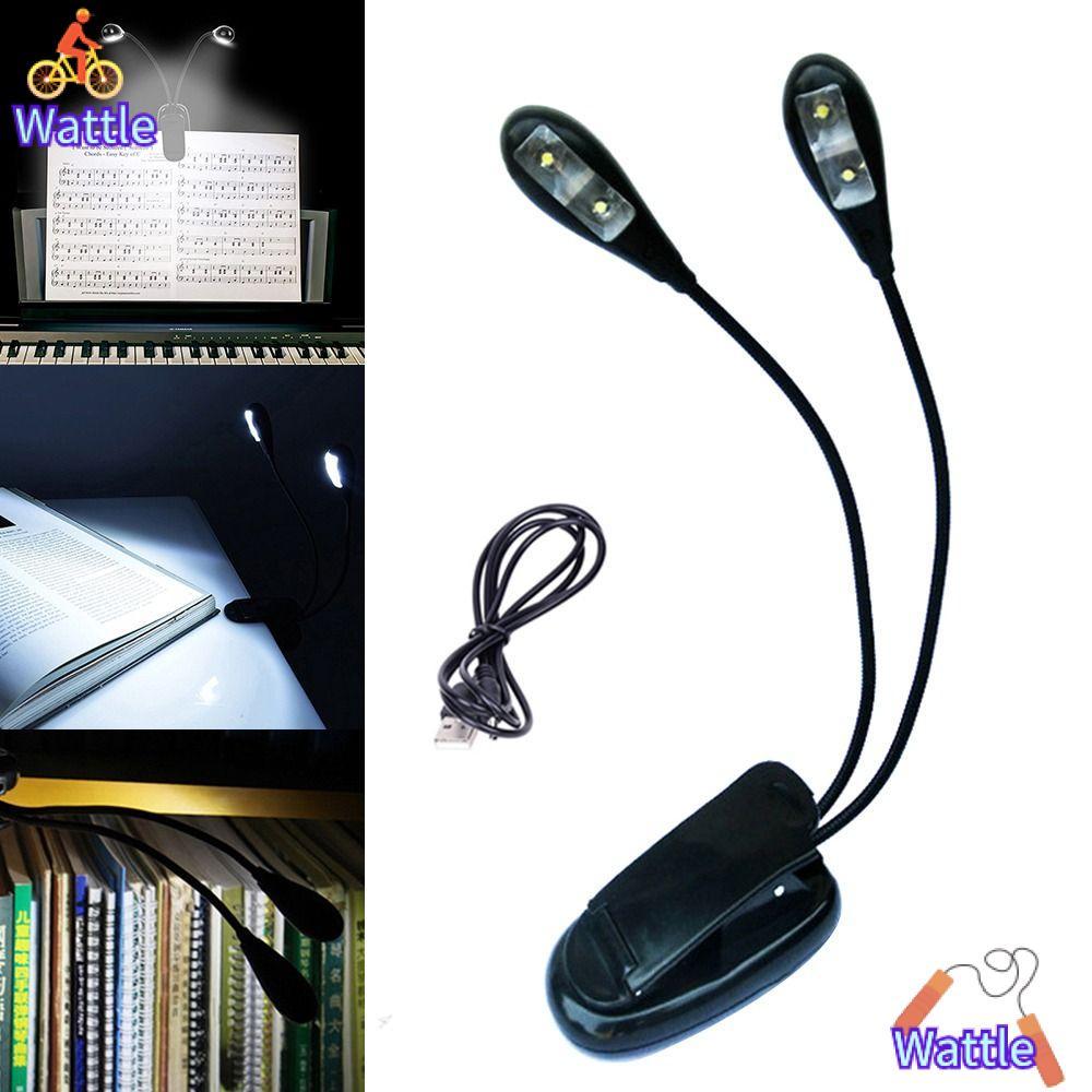 WATTLE Music Score Light Bendable Clip Lamp โคมไฟตั้งโต๊ะพร้อมคลิป 2/4/8 LEDs Light