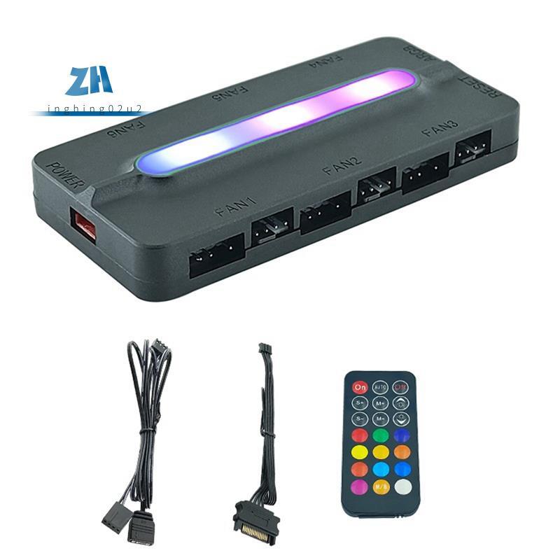 ARGB Controller 5V/3Pin ARGB 4Pin พัดลม PWM HUB PWM ARGB พัดลม Hub ARGB Hub Splitter สําหรับคอมพิวเต