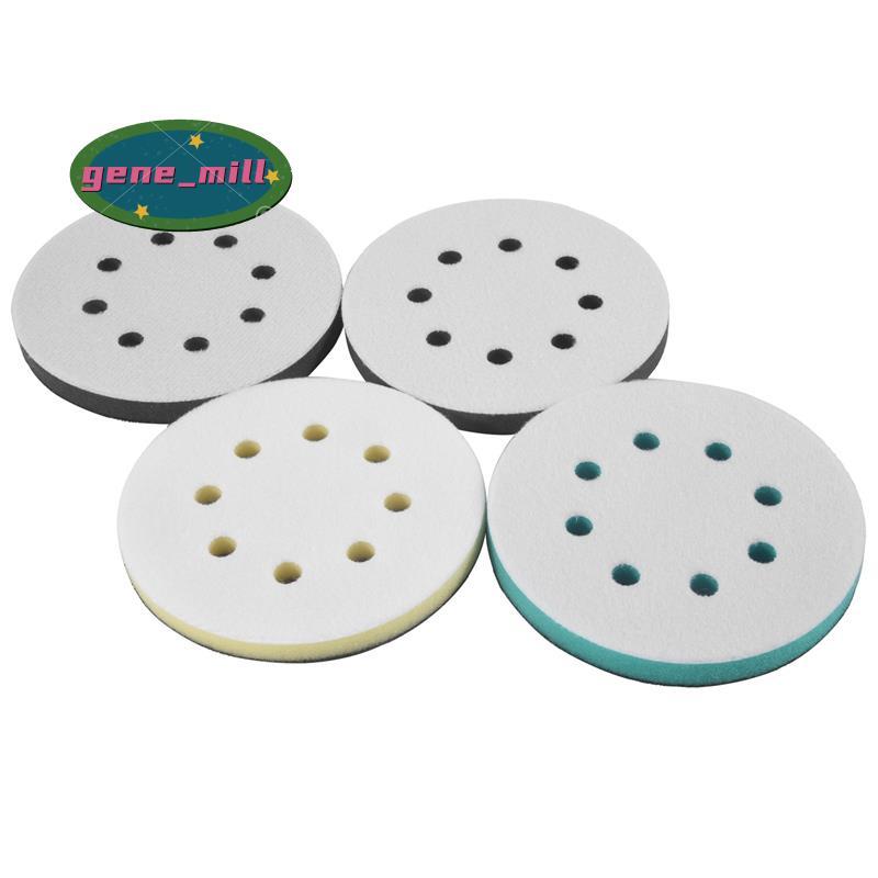 4 แพ็คแผ่นขัดโฟมสําหรับ Orbital Sander, 5 นิ้ว 8 หลุม Orbital Sander Surfprep แผ่นโฟม