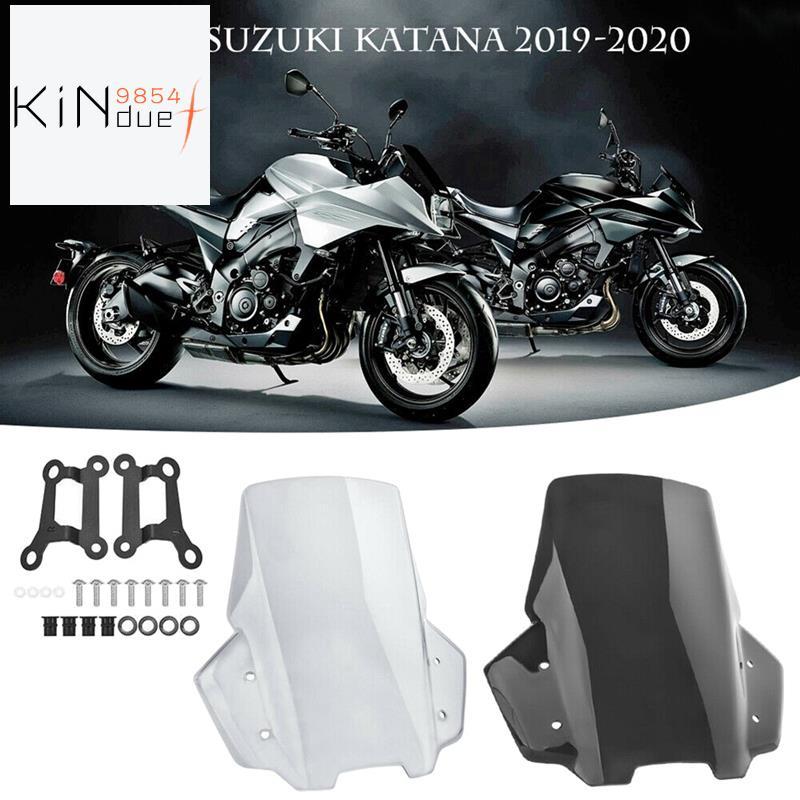 สําหรับ Katana 1000 GSX-S GSXS 1000S รถจักรยานยนต์กระจกกระจก Deflector สีดํา