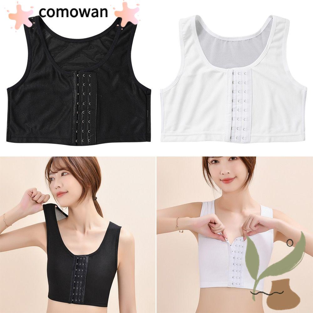 COMWAN 1 ชิ้นเสื้อกล้ามรัดตัว, ชุดชั้นใน Trans เลสเบี้ยน Chest Shaper, เลสเบี้ยนทอมเสื้อกั๊กแบนเต้านม M-3XL Breast Binder
