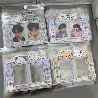 คอนโซลเกมต้นฉบับสัตว์ผู้ถือบัตรพลาสติกช่องเสียบการ์ดคู่ ซีพี คู่โพลารอยด์ 10 ซม. 3.นิ้วการ์ดขนาดเล็กกรอบรูปกระเป๋าแขวน