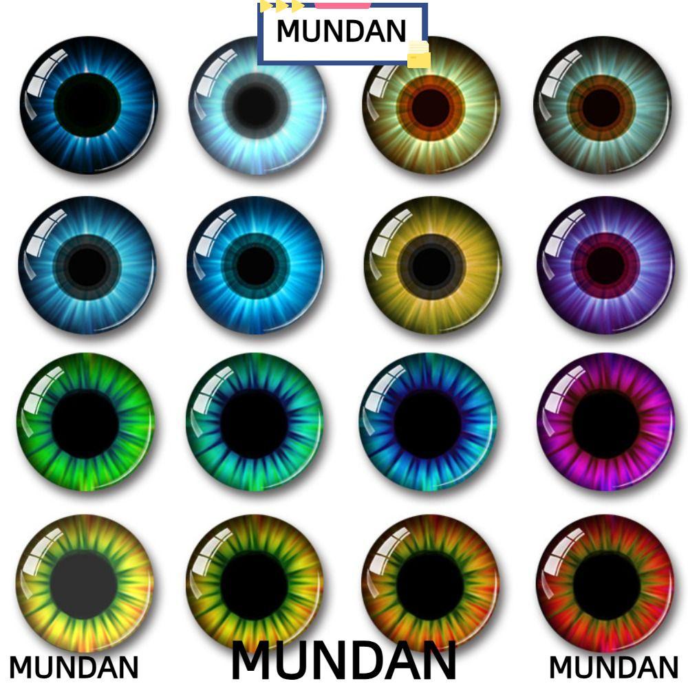 MUNDAN 20ชิ้น/10คู่หุ่นคริสตัลตา,พลาสติก6มิลลิเมตร-20มิลลิเมตรตางานฝีมือตา,คริสตัลยัดไส้ของเล่นชิ้นส่วนDIYอุปกรณ์ตุ๊กตา