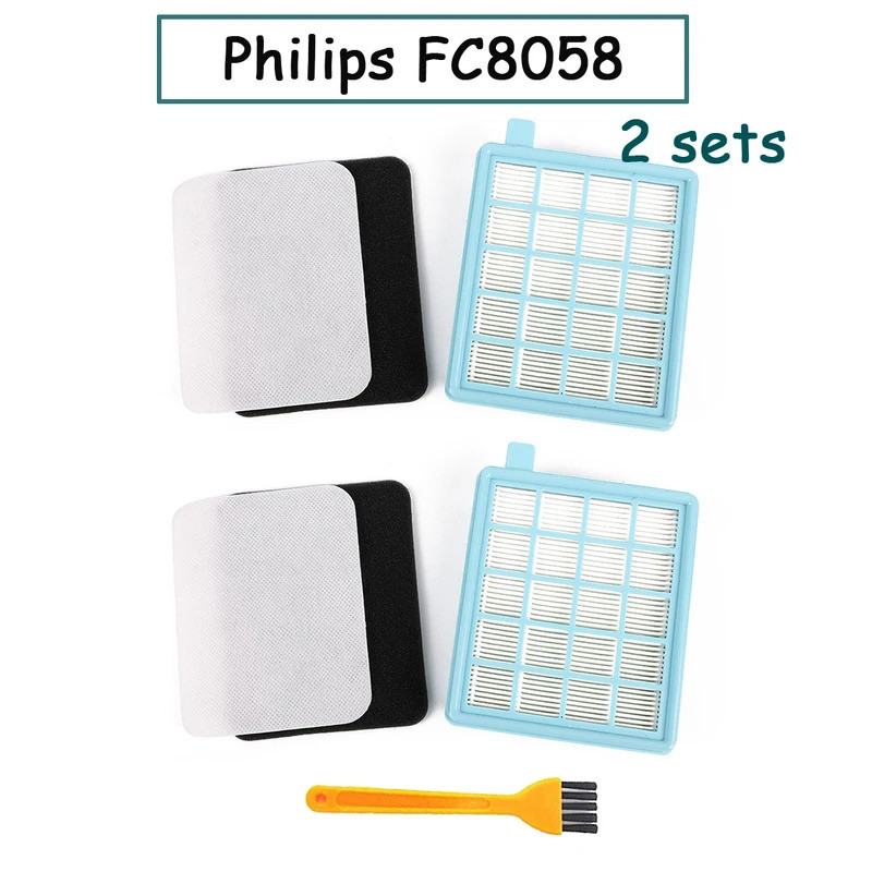 ชุดกรอง FC80858/01 สําหรับ Philips Power Pro Active และ Compact เครื่องดูดฝุ่น FC8470 FC8473 FC8630 