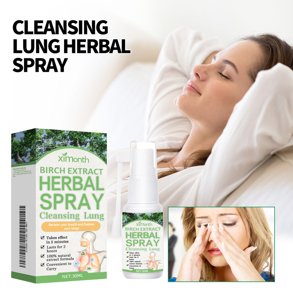 Ximonth Nasal Herbal Spray บรรเทาอาการลมหายใจไม่สบาย Nasal Nose Cleanser Body Care Agent060508