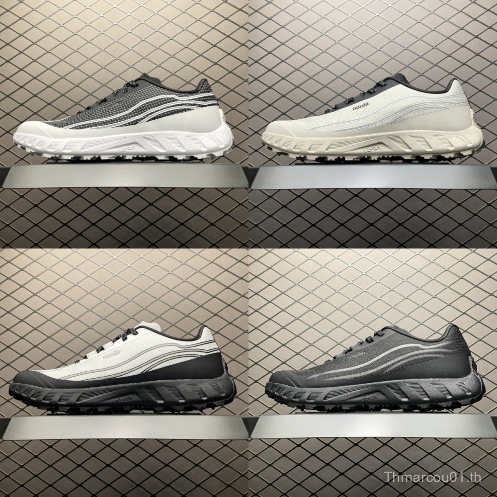 NORDA 002 Trail รองเท้าวิ่งสําหรับผู้ชายและผู้หญิง Unisex คู่รองเท้าผ้าใบน้ําหนักเบา,สวมใส่,และลื่นก