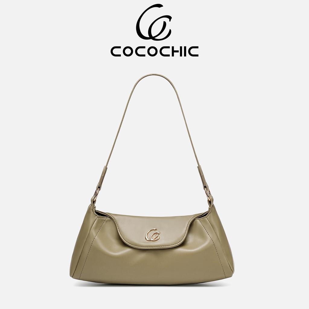 【COCOCHIC】กระเป๋าสะพายไหล่ทรงคลาสสิก แบบฝาปิดซอฟต์ สายสะพายกว้างใส่สบาย ใช้งานได้ทุกวัน