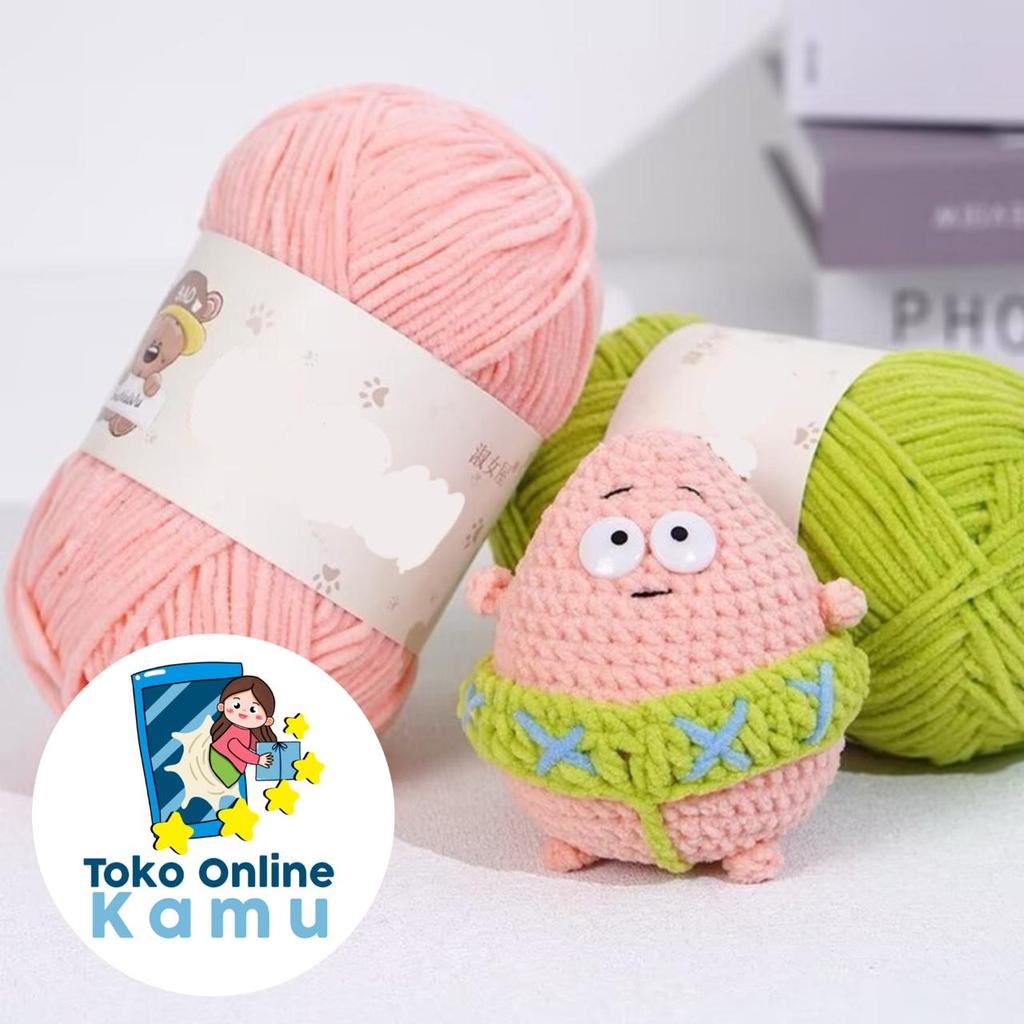 TINY CHENILLE KNITTING YARN / MINI TINY CHENILLE