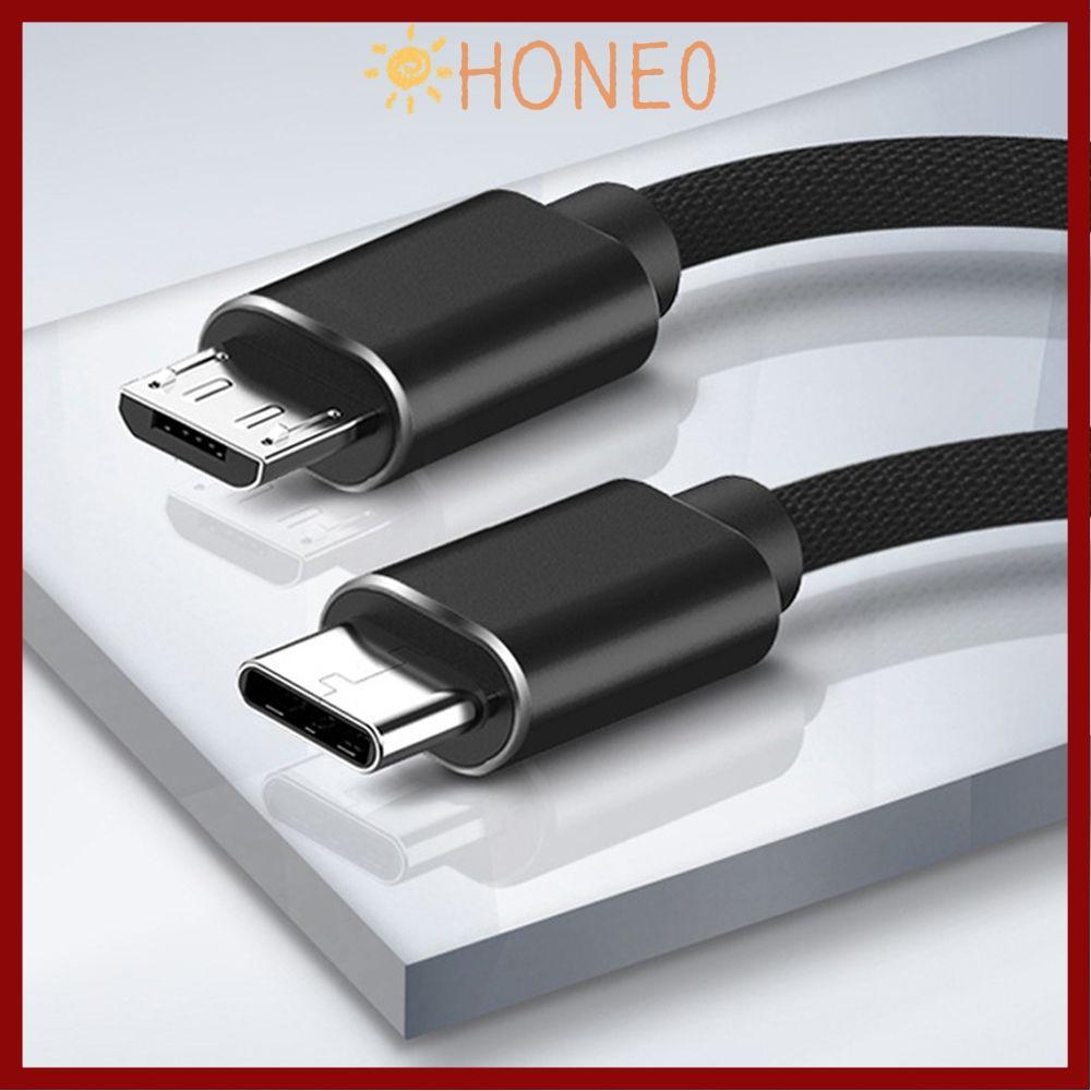 HONE สาย USB Type C ถึง Micro USB 1M OTG Quick Charger QC4.0 ชายกับชายสําหรับ Huawei