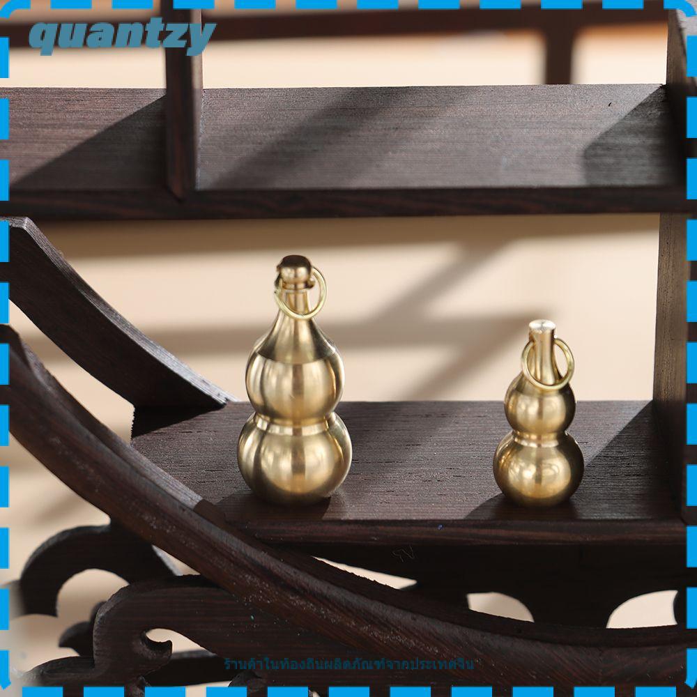 QUANTZY Hollow Gourd พวงกุญแจสร้อยคอตกแต่งเครื่องประดับจี้