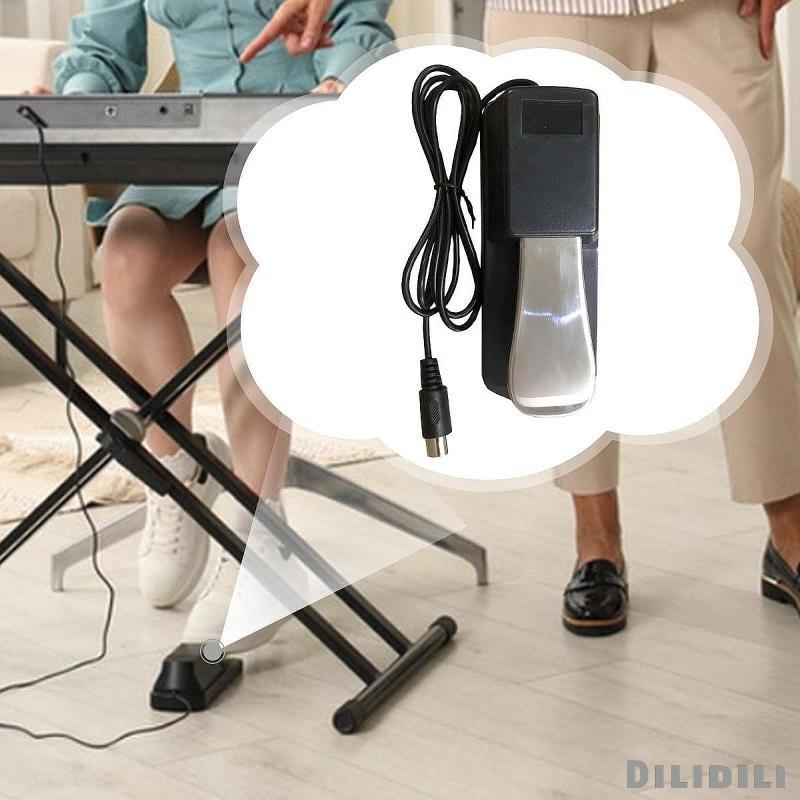 [Dilidili] Silent Action Piano Sustain Pedal ฐานโลหะคีย์บอร์ดมืออาชีพสําหรับสตูดิโอฝึกและเวทีใช้