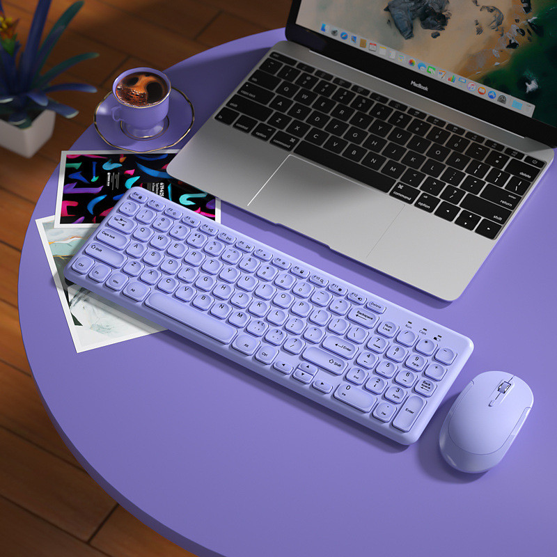 ((คลังสินค้าพร้อม) BOW Airlines Wireless Ultra-Thin Portable Chocolate Keyboard Men Women Office Hom